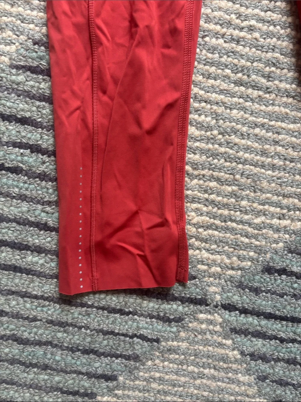 lululemon fast and free Crimson Mid-Rise Cropped Leggings
